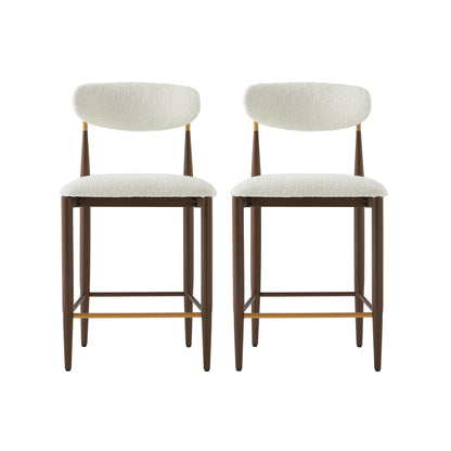 Magolani Minimalist Style Armless Counter Stool- Set of 2