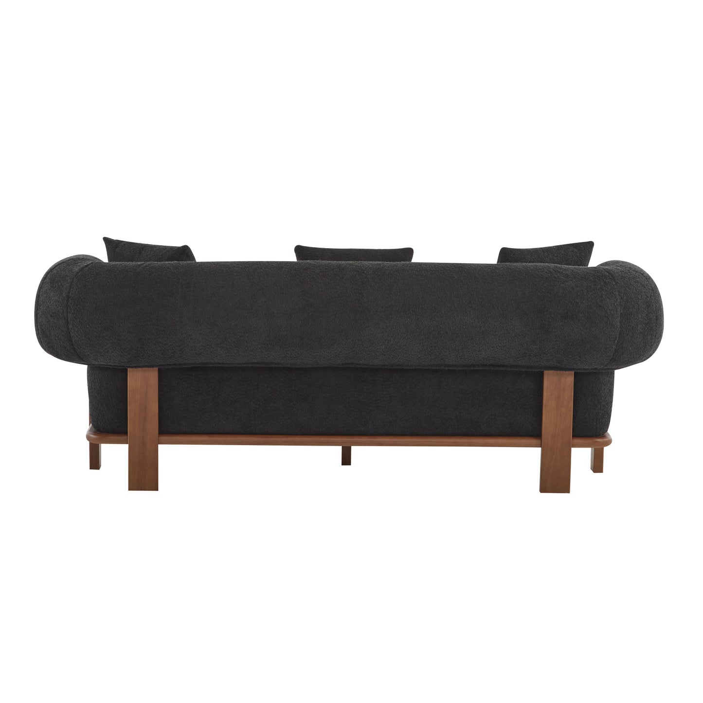 Warder Modern Round Arm Curved Soft Sofa