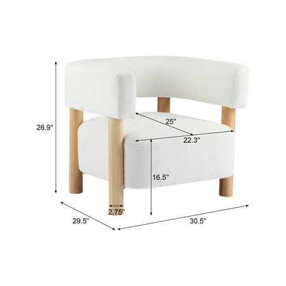 Trailthorn Boucle Upholstered Accent Arm Chair