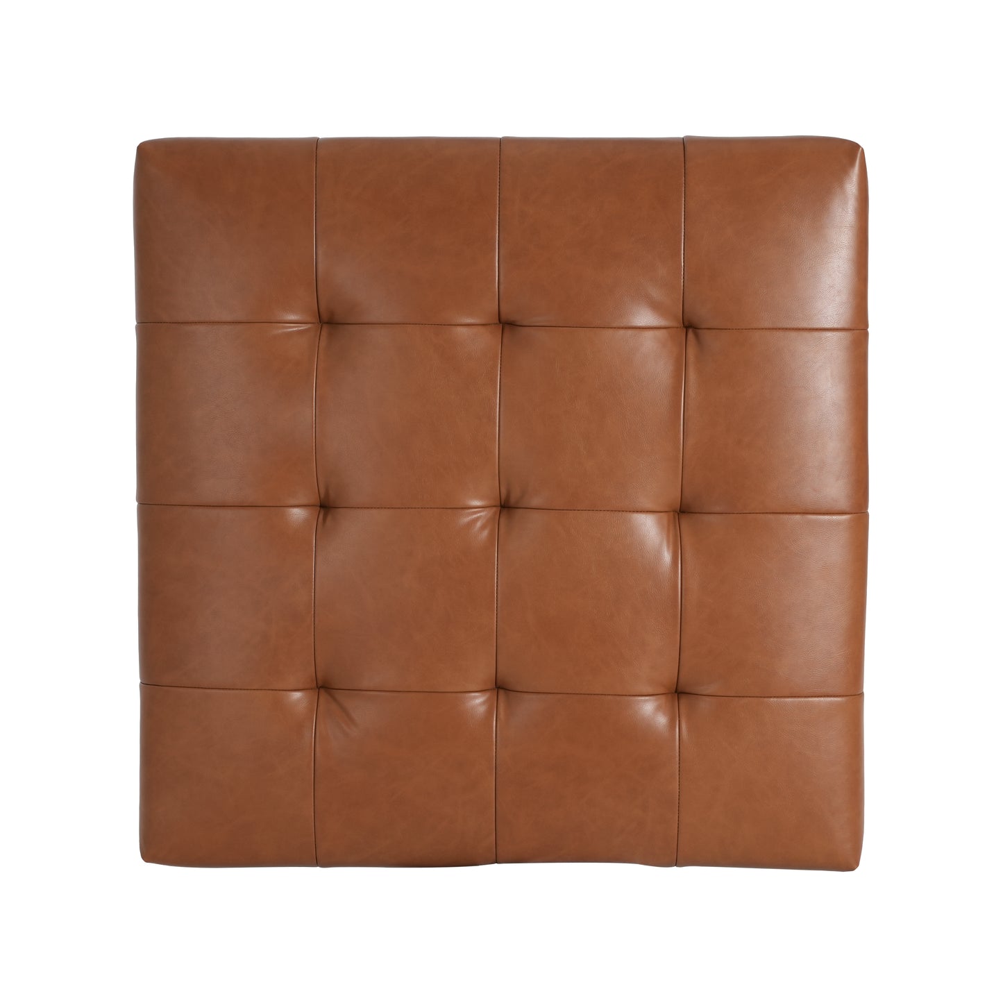 Sonicpeak Mid-Century Modern PU Upholstered Ottoman