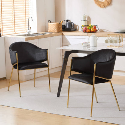 Aspena Modern Upholstered Velvet Dining Chairs