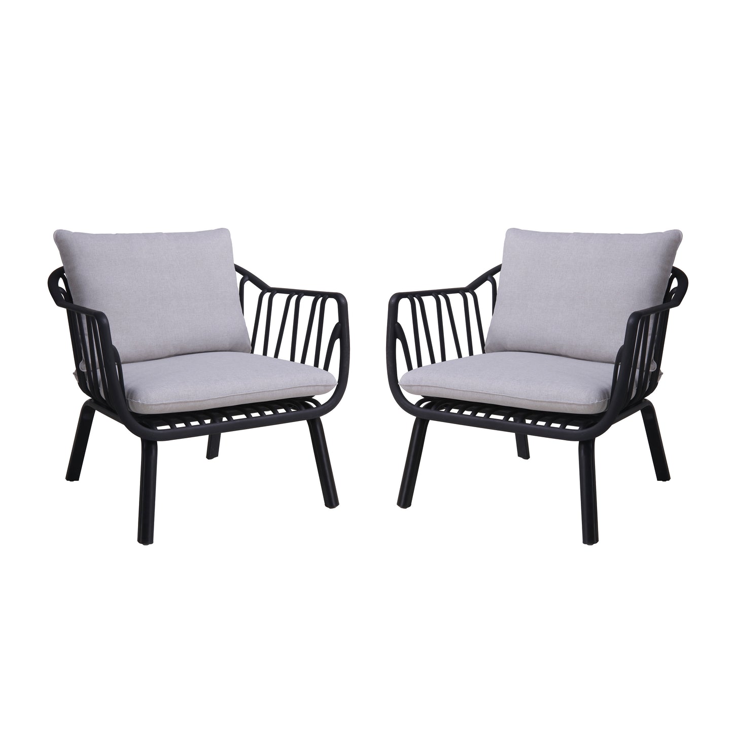 Larla Modern Indoor & Outdoor Patio Club Chairs