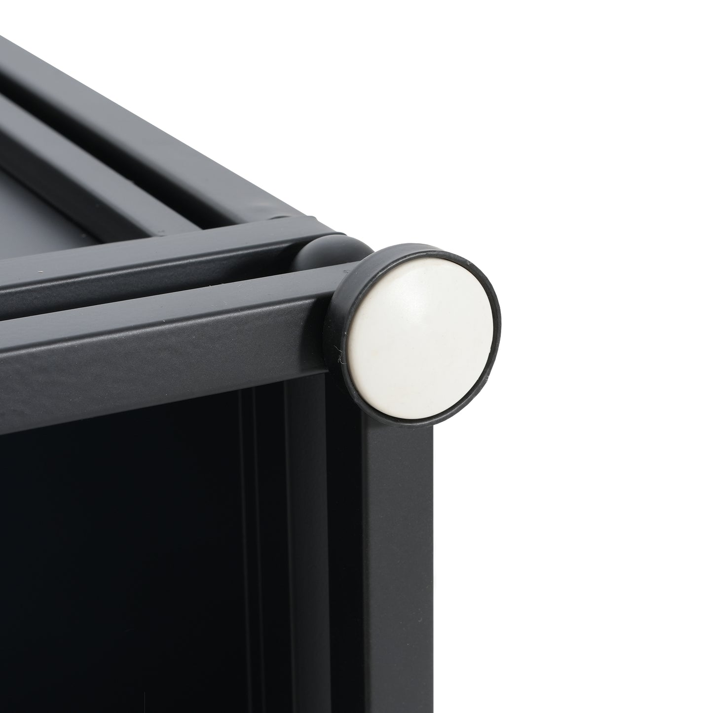 Lecanto Outdoor Metal Tank Holder Side Table, Matte Black