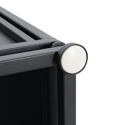 Lecanto Outdoor Metal Tank Holder Side Table, Matte Black