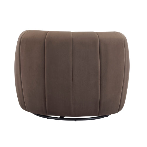 Chenial 360° Swivel Modern Velvet No-Assembly Armchair