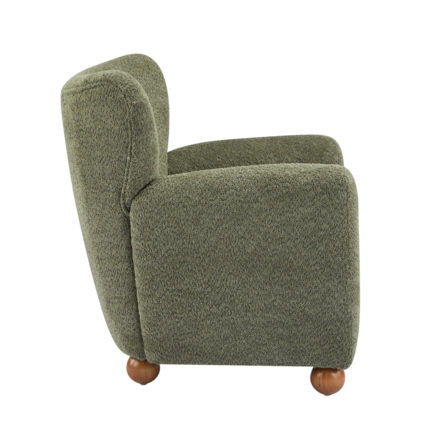 Isorylis Premium Fabric Cozy Wingback Solid Armchair