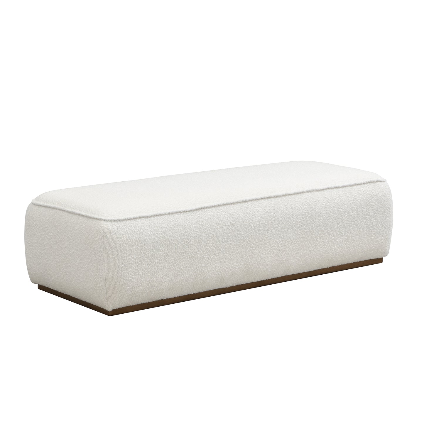Narethiel Comfort 52" Grainy Fabric Footstool - Versatile Ottoman,Beige
