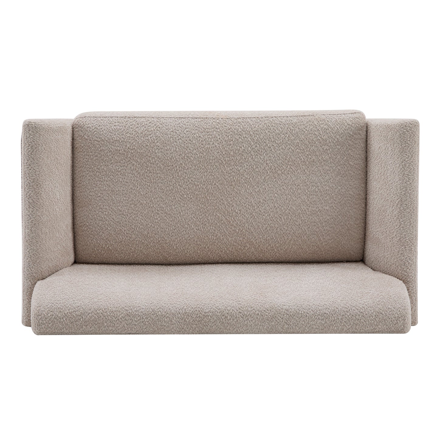 Aeionius Modern Indoor Boucle Loveseat with Flared Arms, Upholstered Fabric Sofa