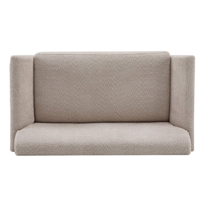Aeionius Modern Indoor Boucle Loveseat with Flared Arms, Upholstered Fabric Sofa