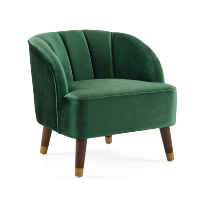 Veneras Velvet Barrel Club Chair