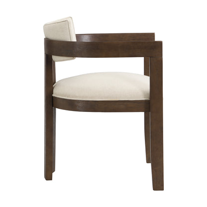 Celestia Modern Upholstered Dining Chairs With Armrest  Set of 2
