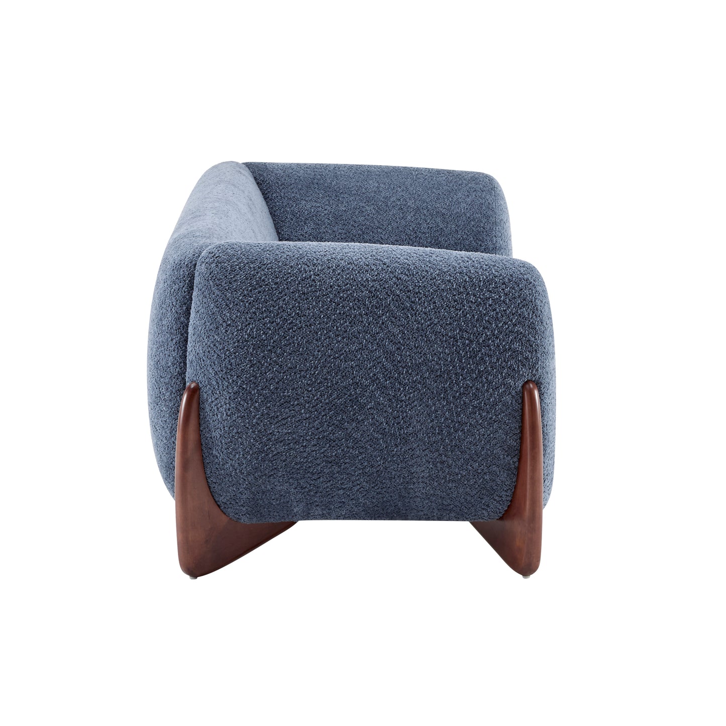 Jennifer 82 Inches low silhouette Boucle Sherpa Sofa