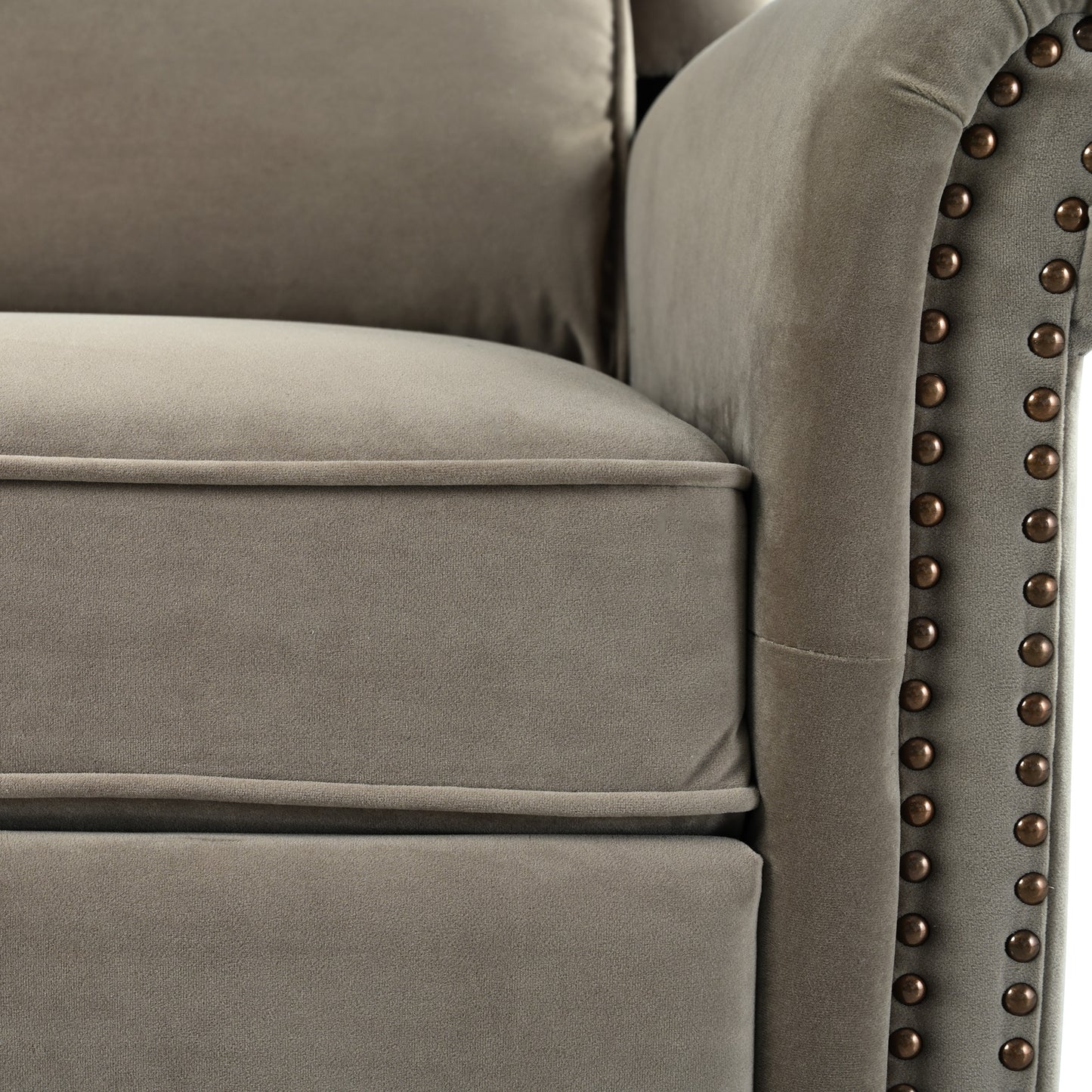 Nomae 360° Swivel Recliner Manual Rocking Recliner Home Theater Manual Recliner Chair