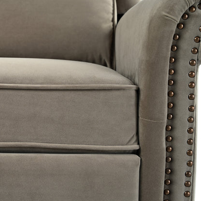 Nomae 360° Swivel Recliner Manual Rocking Recliner Home Theater Manual Recliner Chair