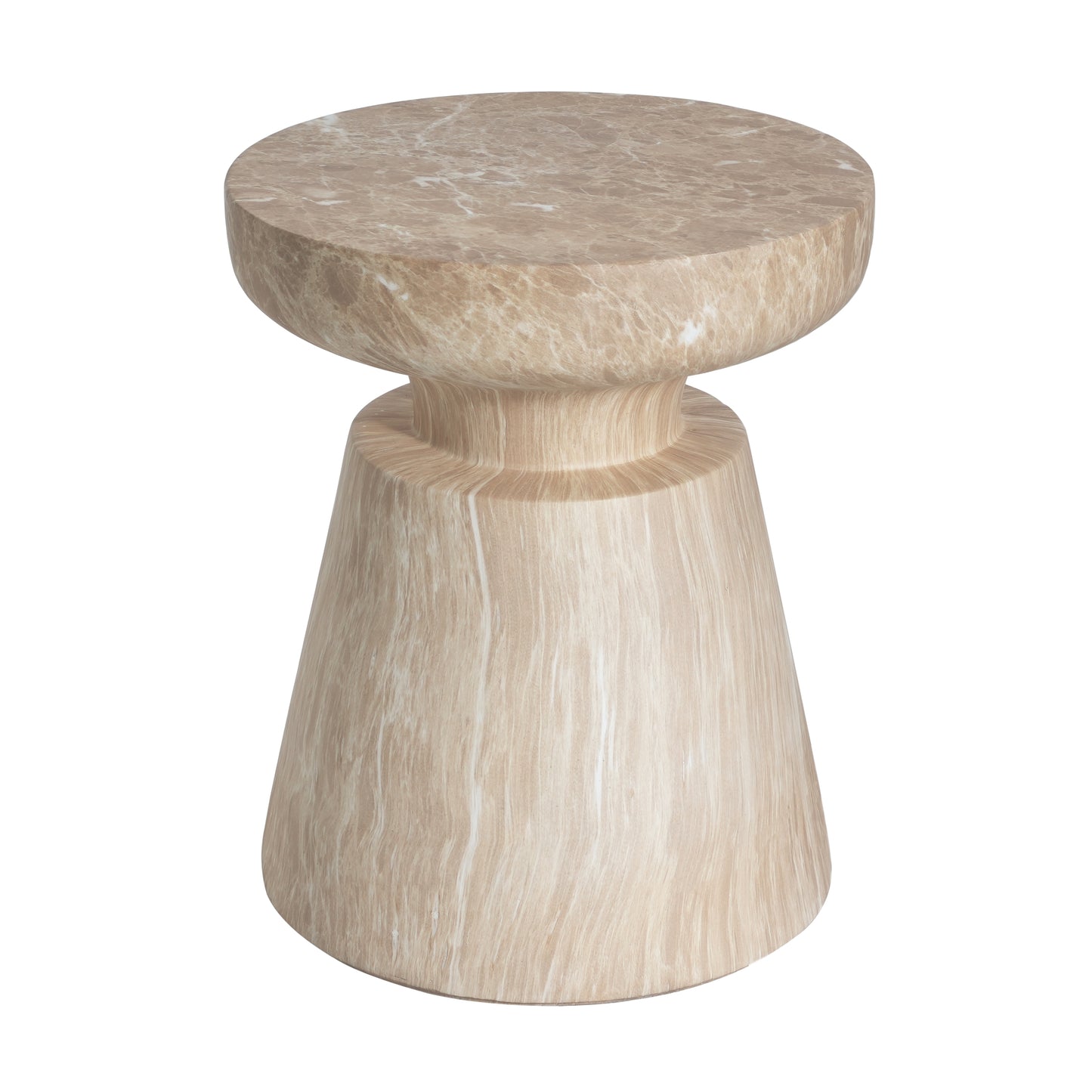 Orvellan Outdoor Ponti Travertine Side Table