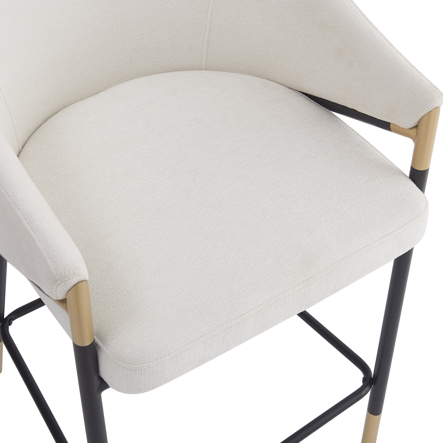 Zayana 26" Seat Height, Modern Bar Stool with Curved Armrests,Set of 2