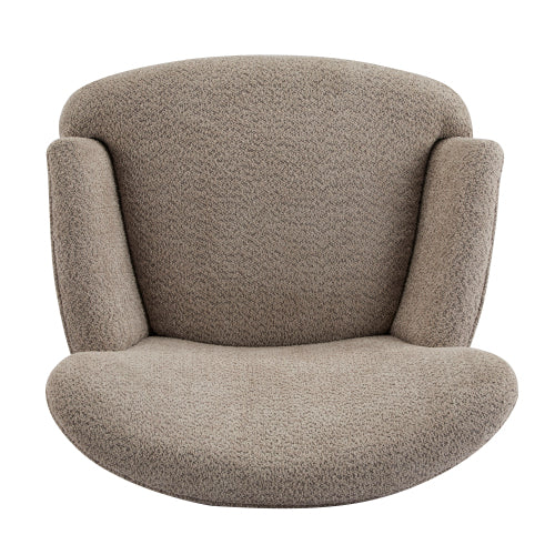 Calla Modern Birch Upholstered Club Chair, Off-White