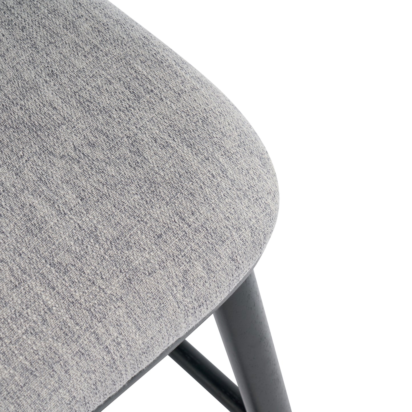 Dorio Indoor Wooden Barstool, Wood Finish With Beige Upholstery, Set of 2