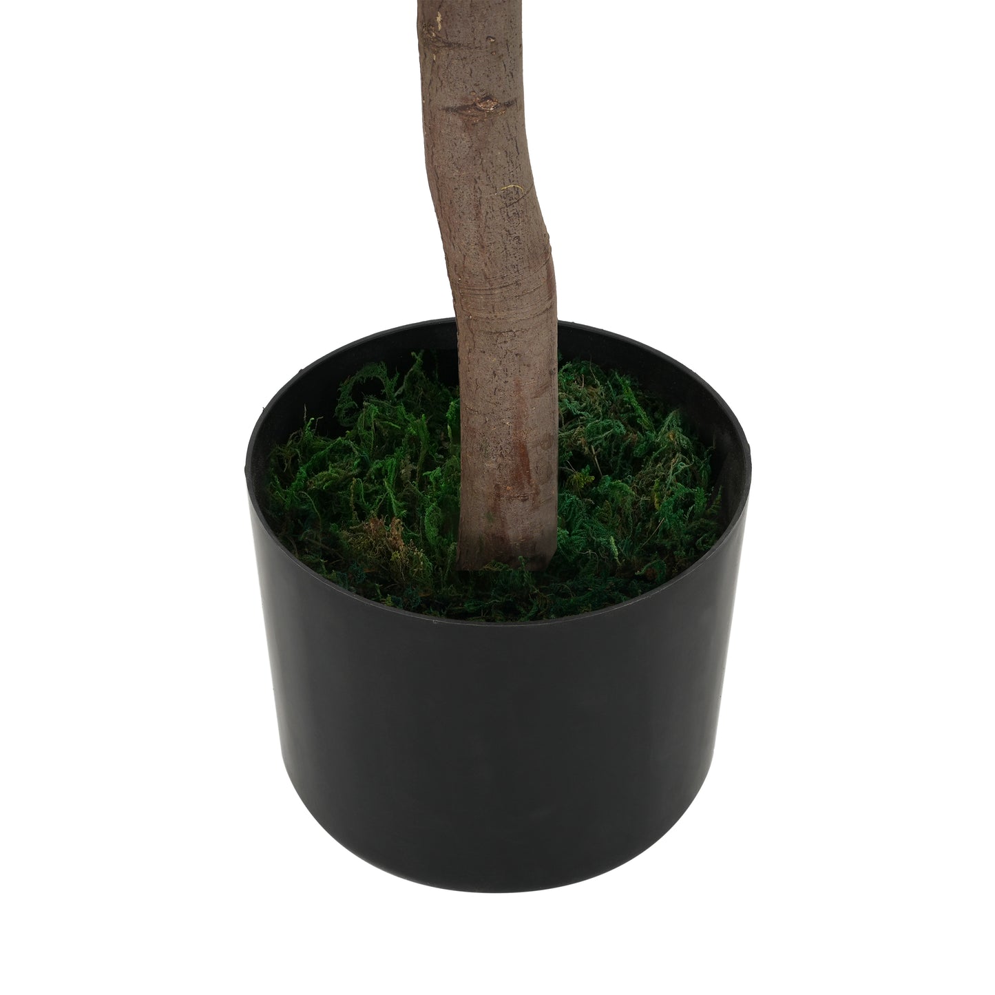 Aeron 49" Artificial Topiary Bay Tree Ball with Black Plastic Pot - 2pcs