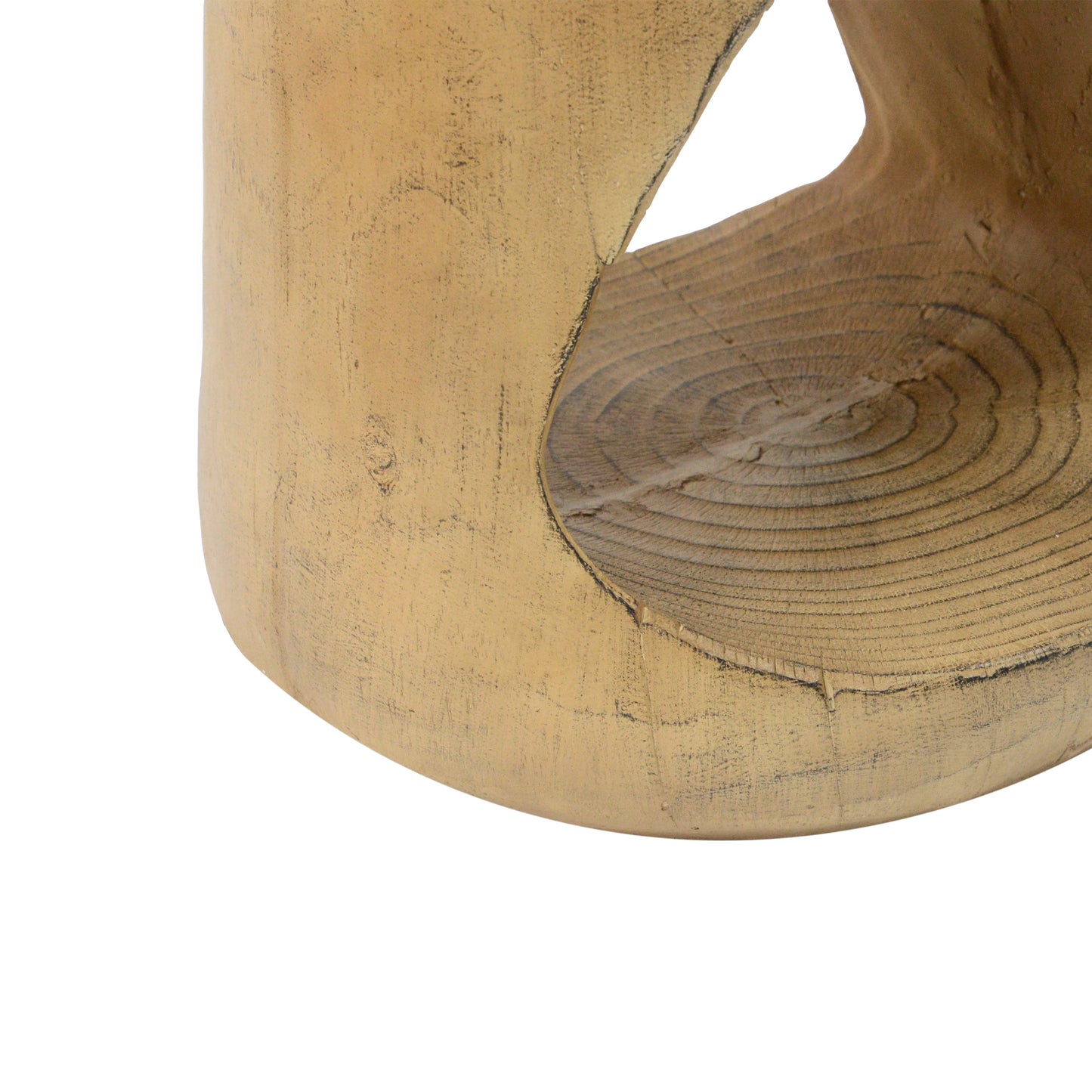 Hawthor MGO Hollow Side Table, Wood-like texture