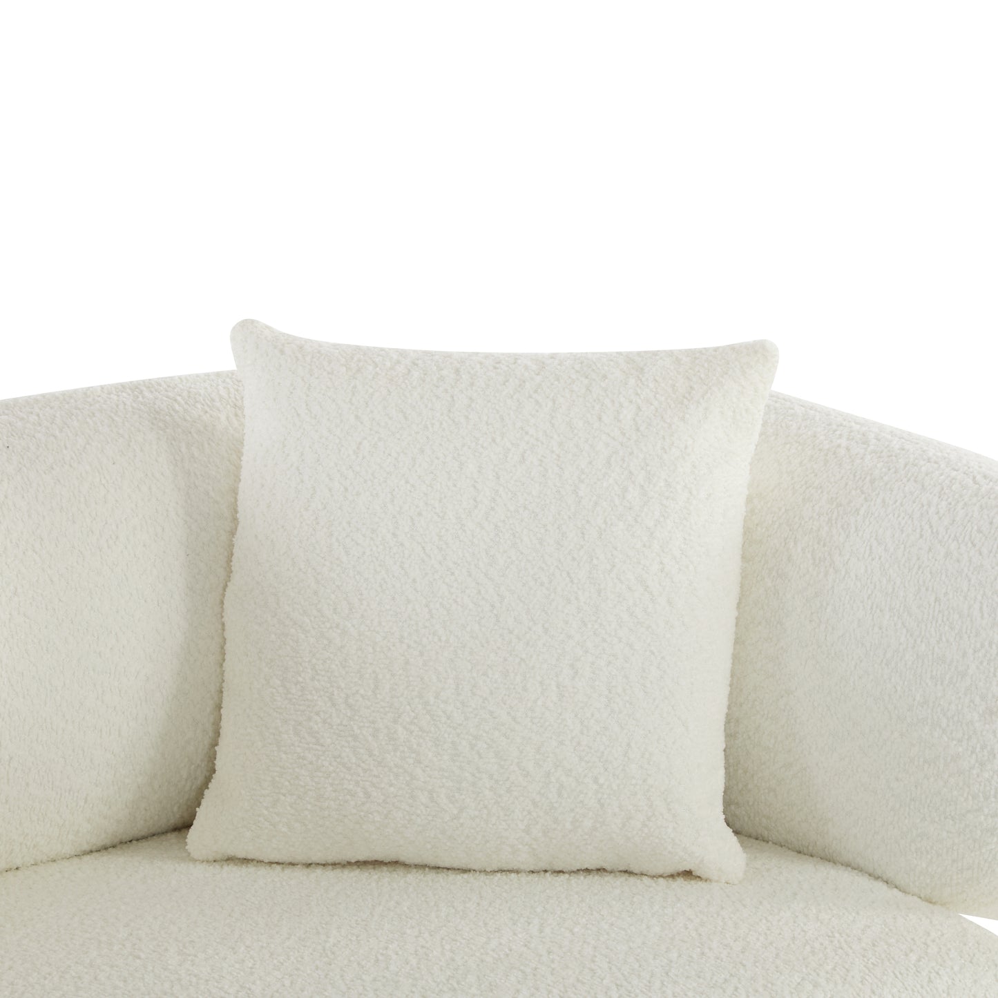 Warder Modern Round Arm Curved Soft Sofa