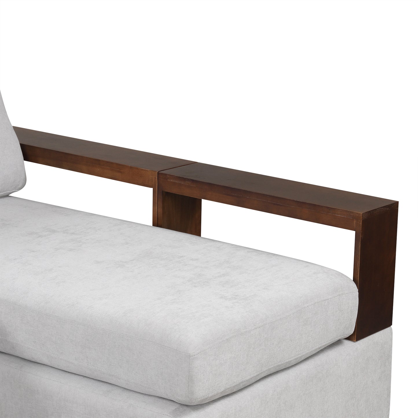 Serava Sectional Sofa Upholstered Sofa Couch with Reversible Armrests for Living Room