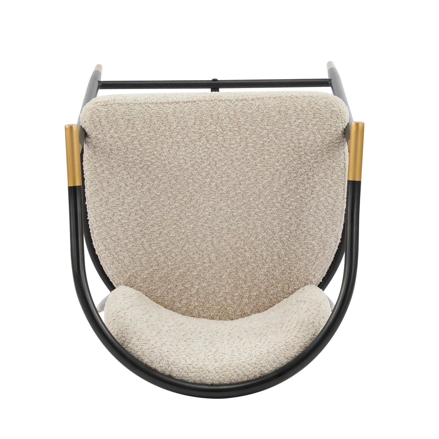 Marovian 26" H Upholstered Counter Stool with Metal Frame