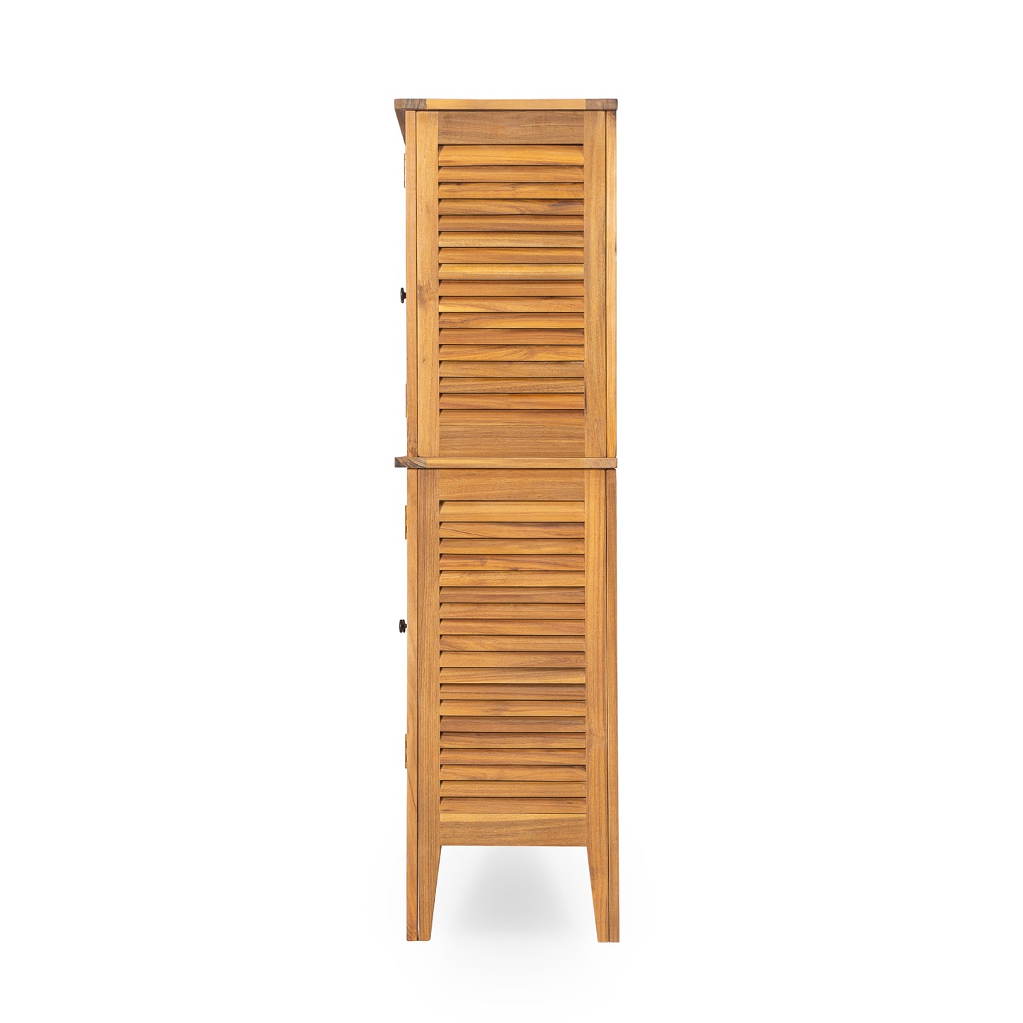 Eirion Outdoor Patio Storage Cabinet, Acacia Wood