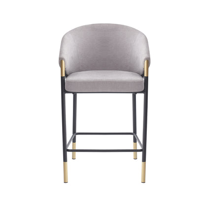 Zayana 26" Seat Height, Modern Bar Stool with Curved Armrests,Set of 2