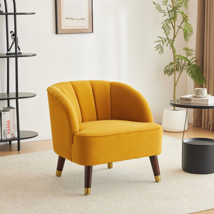 Veneras Velvet Barrel Club Chair