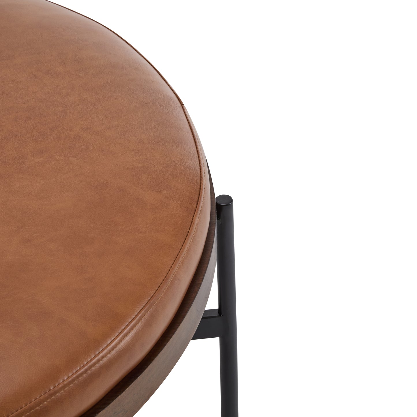 Lyricie Modern Round Ottoman Bench Table