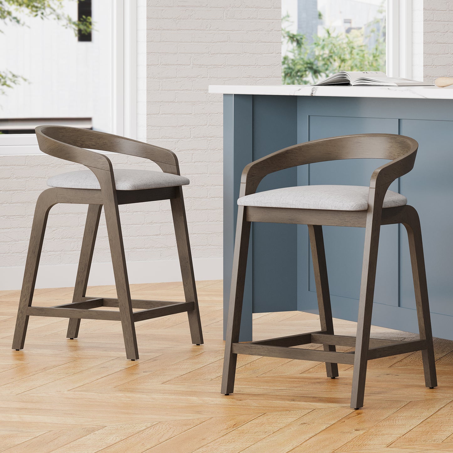 Evereste Counter Stools with Cushions