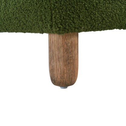 Wospun Contemporary Wood Comfortable Ottoman