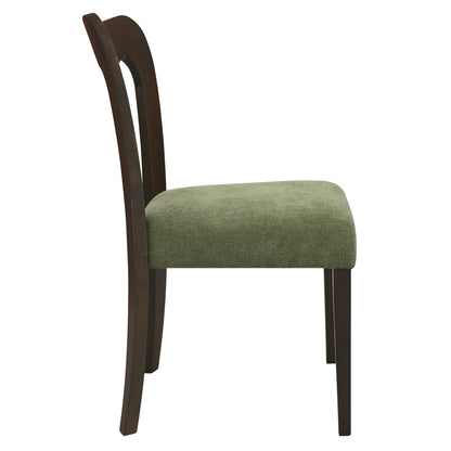 Revory Modern Upholstered Dining Chairs with Open Back,Set of 2