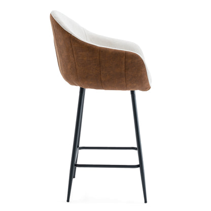Sierrae Upholstered Counter Stools with Footrest