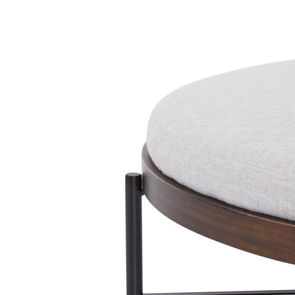 Lyricie Modern Round Ottoman Bench Table