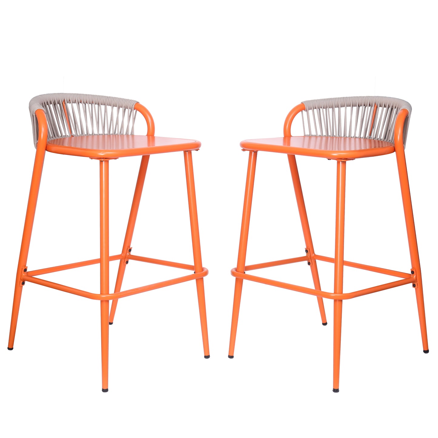 Aureliano 29 in. Outdoor Patio Barstools,Set of 2