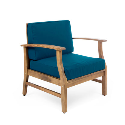 Abena Outdoor Acacia Wood Club Chair