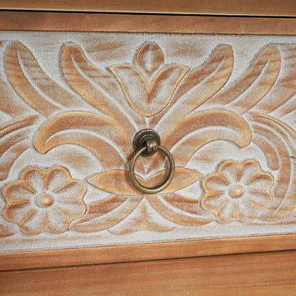 Caradoc Bohemian Style Accent Dresser With Three Drawer