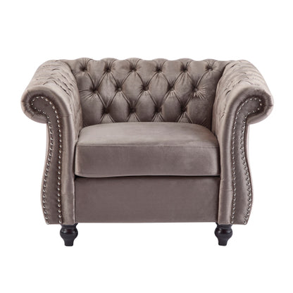 Galilea Chesterfield Velvet Club Chair