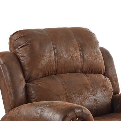 Isellen Suede Manual Glider Standard Recliner