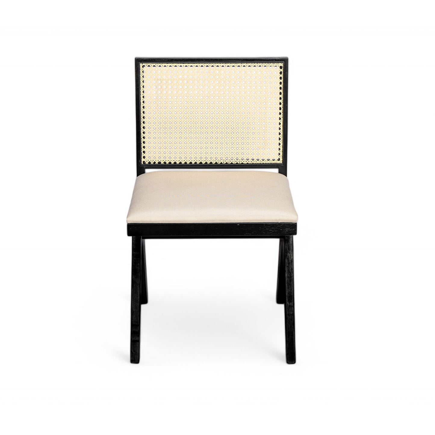 Chandian Dining Room Chairs, Cane Upholstered Kitchen Chairs Side Chairs With Cushion,Set of 2