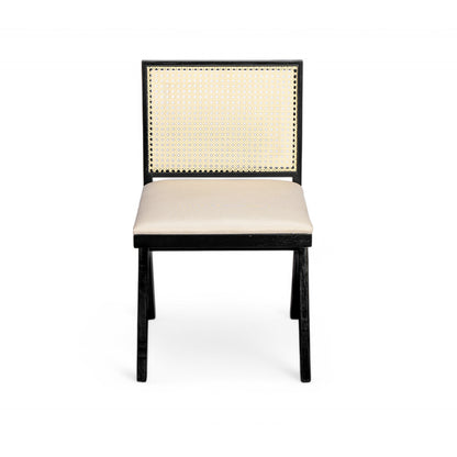 Chandian Dining Room Chairs, Cane Upholstered Kitchen Chairs Side Chairs With Cushion,Set of 2