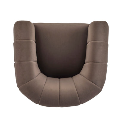 Chenial 360° Swivel Modern Velvet No-Assembly Armchair