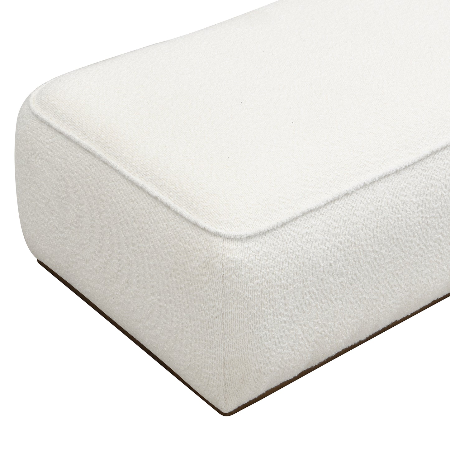 Narethiel Comfort 52" Grainy Fabric Footstool - Versatile Ottoman,Beige