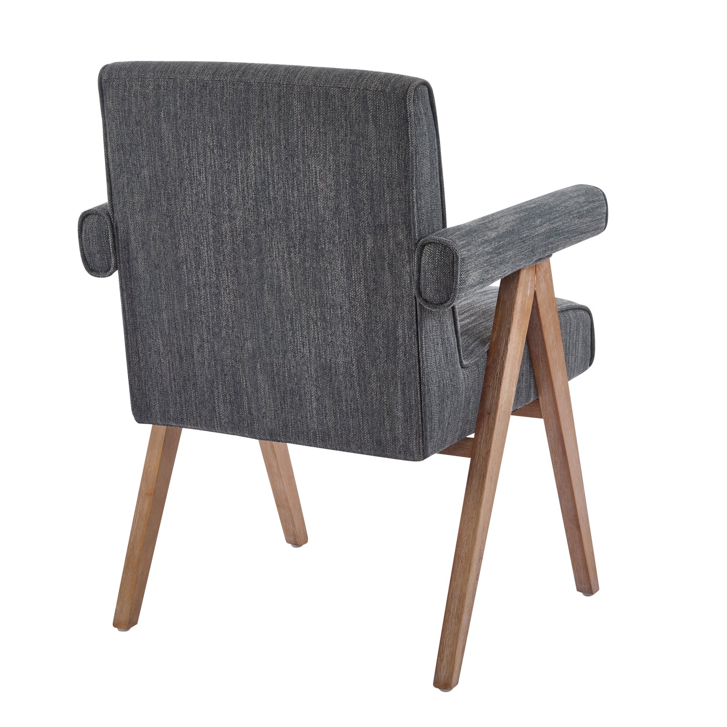 Soliner Indoor Fabric Solid Wood Dining Chair,Set of 2