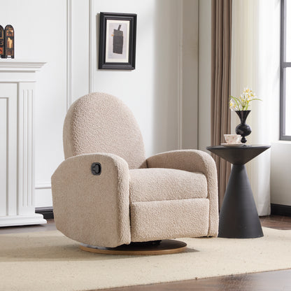 Alindra Modern 360° Swivel Glider Recliner Chair with Rocking Motion