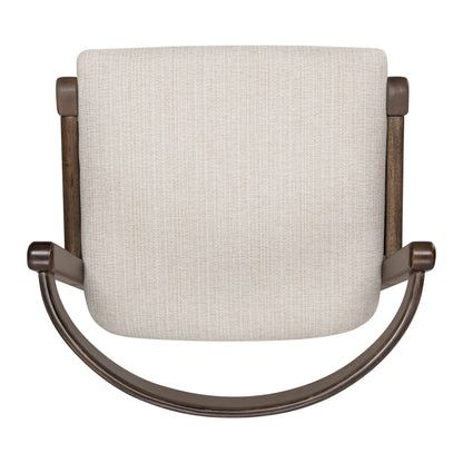 Balman Indoor Rubberwood Barstool,Beige Upholstery, Set of 2