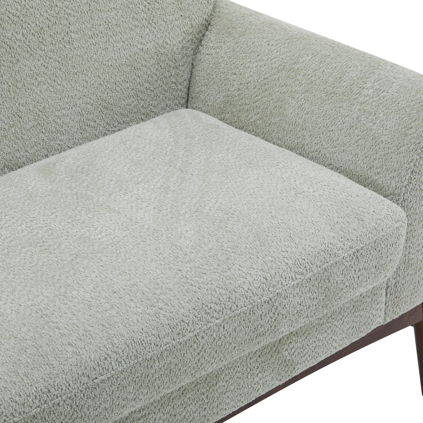 Aeionius Modern Indoor Boucle Loveseat with Flared Arms, Upholstered Fabric Sofa