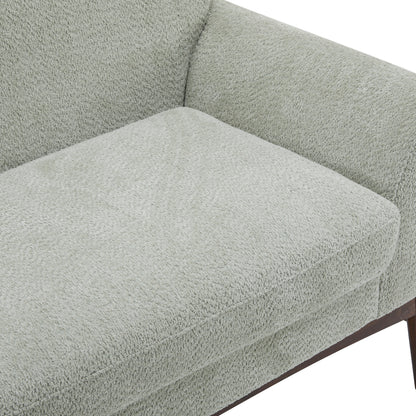 Aeionius Modern Indoor Boucle Loveseat with Flared Arms, Upholstered Fabric Sofa